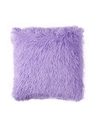 Plain Plush Cushion Cover Without Filler, Soft Warm Throw Pillow Case For Sofa, Home Decor - Size 40*40 | SHEIN