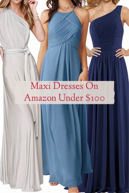 Affordable maxi dresses under $100 on Amazon.

#weddingguestdresses #bridesmaiddresses #blacktiedresses #fulllengthdresses #eveningdresses

#LTKSeasonal #LTKwedding #LTKstyletip