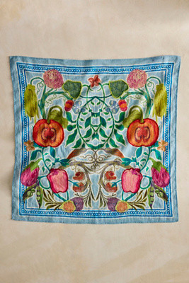 Embroidered Veggies Cotton Bandana | Anthropologie (US)