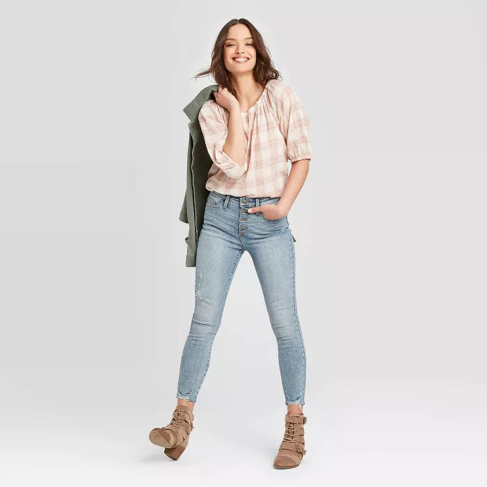 Women's High-Rise Cropped Skinny Jeans - Universal Thread™ Medium Wash | Target