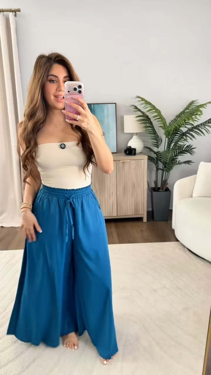 These flowy wide-leg pants are so breezy and comfortable! 

 #LTKgrwm #LTKootd #LTKSeasonal