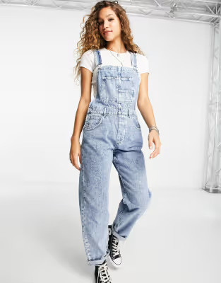 We The Free by Free People Ziggy denim overalls in powder blue | ASOS (Global)