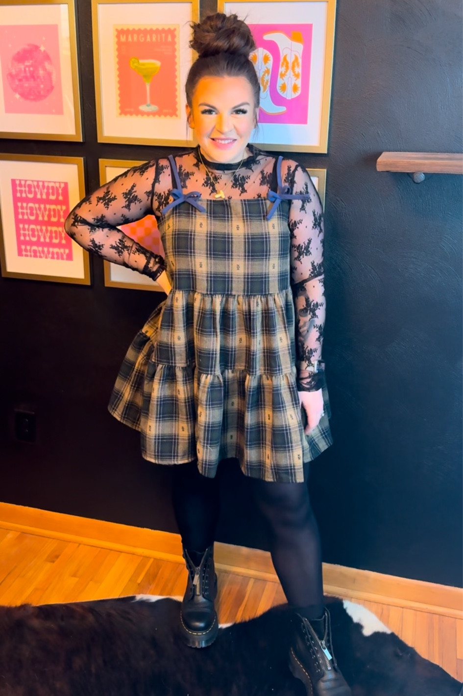 Styling a dress in the winter ❄️

Mesh top: large
Dress: XL

Cider dress | Cider | Buckle | layering tops | dress | layers | doc martens | dr martens | edgy | dark 

#LTKFindsUnder100 #LTKSeasonal #LTKStyleTip