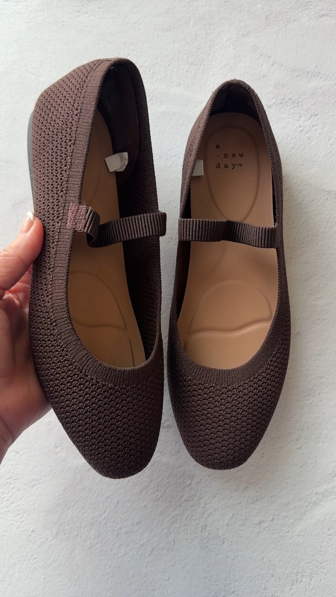 Comfiest fall flats 🤎 Brown knit Mary Jane ballet flats with a strap and memory foam footbed (a new day / Target). Soft, stretchy, and so comfortable for work, teaching on your feet, and everyday fall outfits.

#LTKmomlife #LTKSeasonal #LTKWorkwear