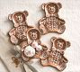 Gingerbread Teddy Bear Stoneware Appetizer Plates - Set of 4 | Pottery Barn CA