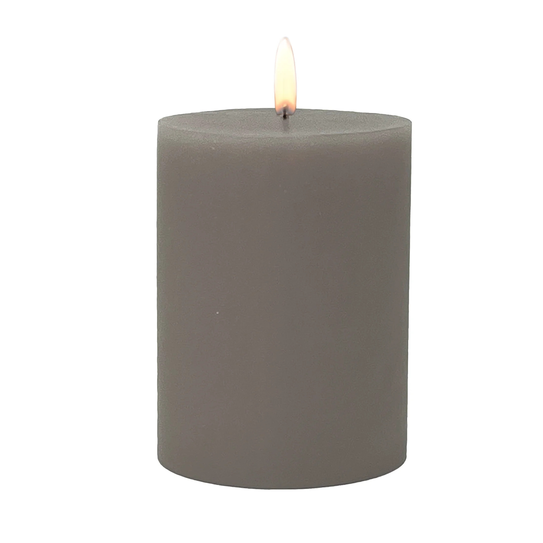 Mainstays Single Wick 3" x 4" Pillar Candle, Unscented, Taupe | Walmart (US)