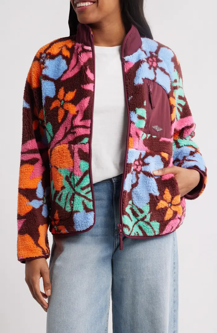 Rip Curl Sun to Sea Polar Fleece Zip Jacket | Nordstrom | Nordstrom