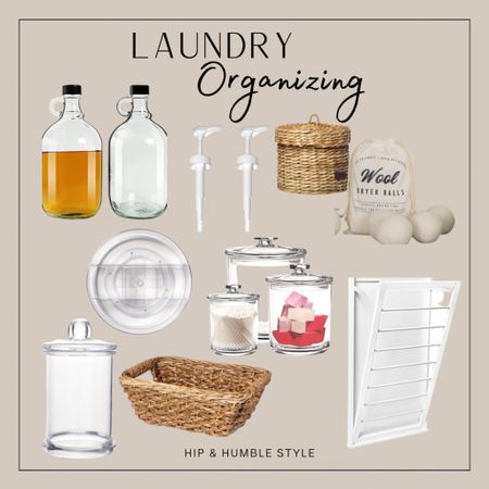 Organizing essentials for the laundry room storage containers, storage baskets, laundry accessories 

#LTKstyletip #LTKFind #LTKhome