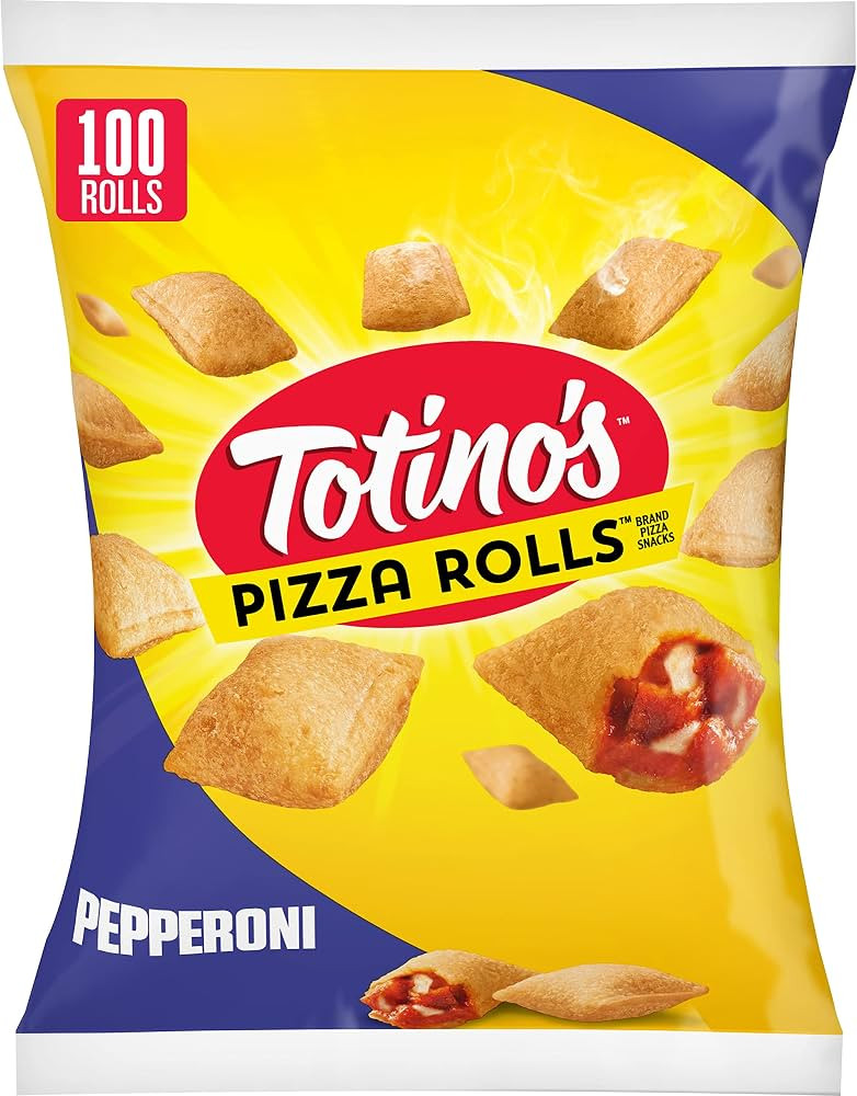 Totino's Pizza Rolls, Pepperoni Flavored, Frozen Snacks, 48.85 oz, 100 ct | Amazon (US)