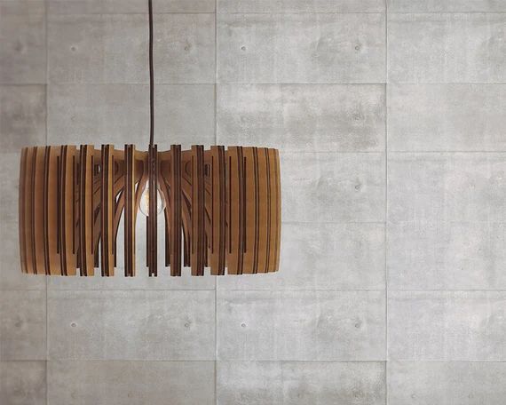 Wood Pendant Light  Mid Century Modern  Handmade Lamp  | Etsy | Etsy (US)