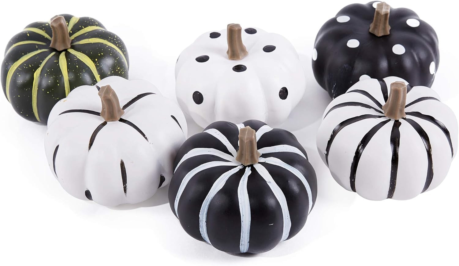 Mimacoo Artifical Pumpkins Set,Hand-Painted Mixed Colors Foam Pumpkins for Halloween Thanksgiving... | Amazon (US)
