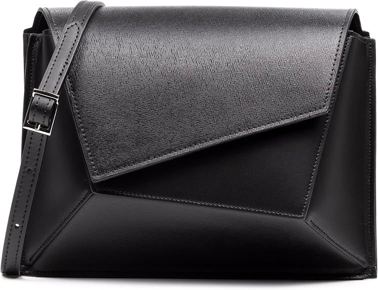 FIRENZE ARTEGIANI. Alatri Women's Shoulder Bag, Genuine Leather Saffiano Ruga 28 x 12 x 21 cm, Co... | Amazon (UK)