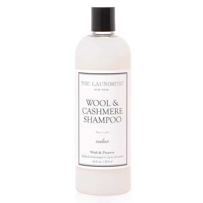 The Laundress New York , Wool & Cashmere Shampoo, Adds Scent & Removes Odor, White Cedar, 16 Fl O... | Amazon (US)