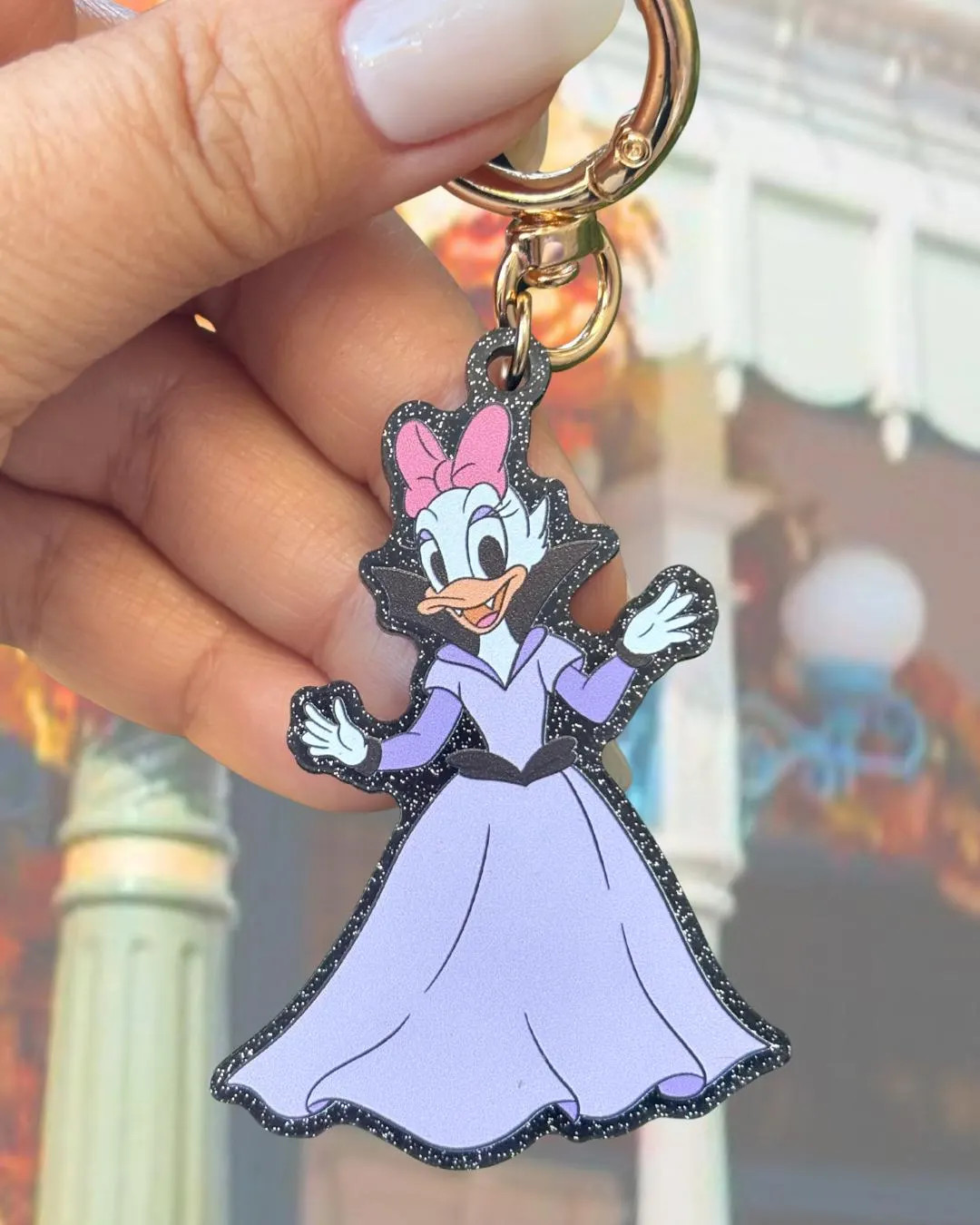 Dracula Daisy Keychain | Disney Bag Charm | Halloween Daisy Charm | Halloween Disney Keychain | S... | Etsy (Global)