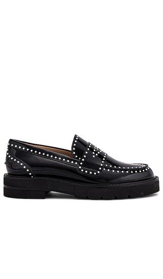 Parker Lift Mini Pearl Loafer in Black Patent | Revolve Clothing (Global)