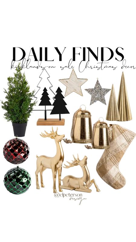 Kirklands 
Holiday decor 
Reindeers 
Decorative Christmas tree 
Ornaments 

#LTKunder50 #LTKunder100 #LTKSeasonal