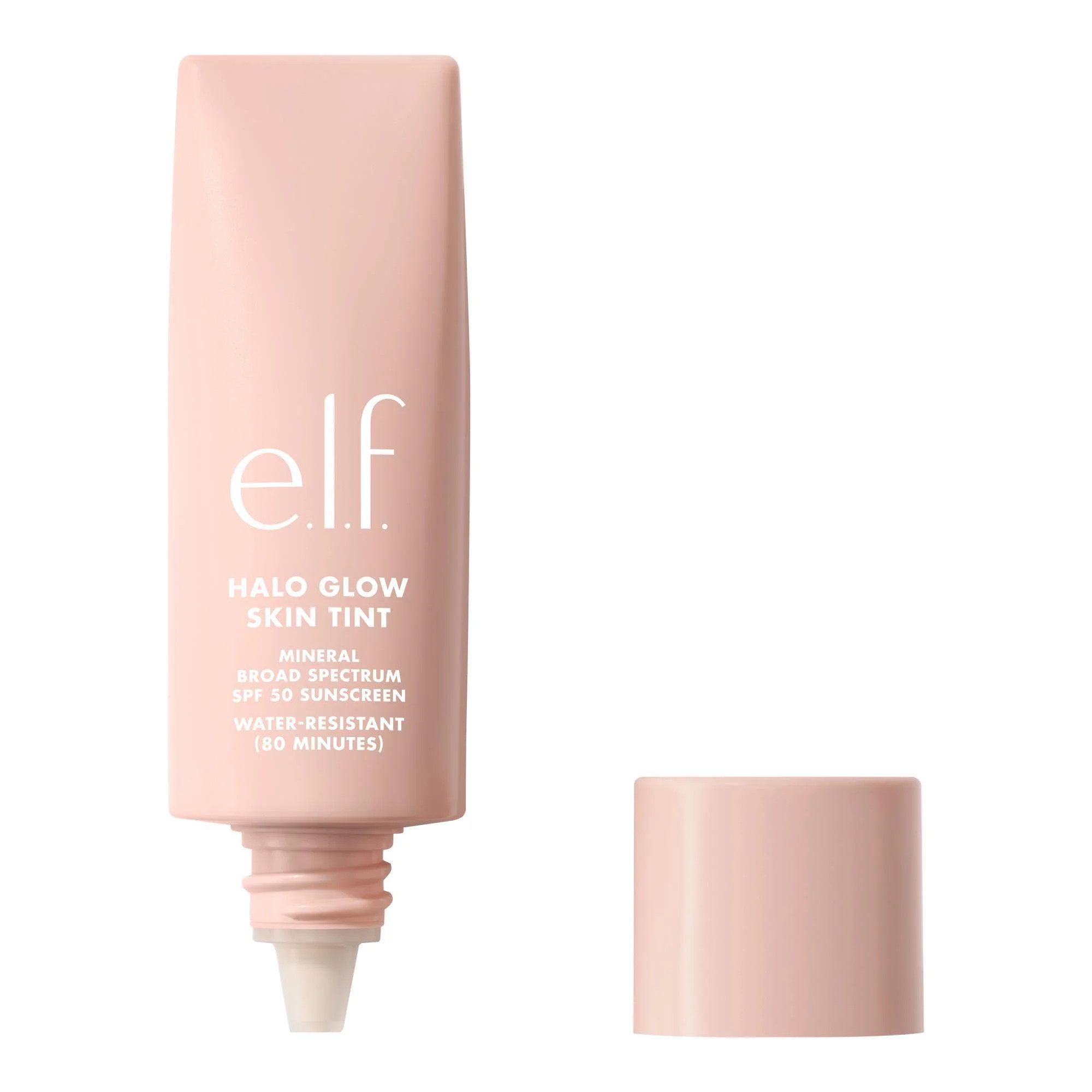 e.l.f. Halo Glow Skin Tint Mineral SPF 50, Tinted Moisturizer, 2 Fair Warm, 1 fl oz | Walmart (US)