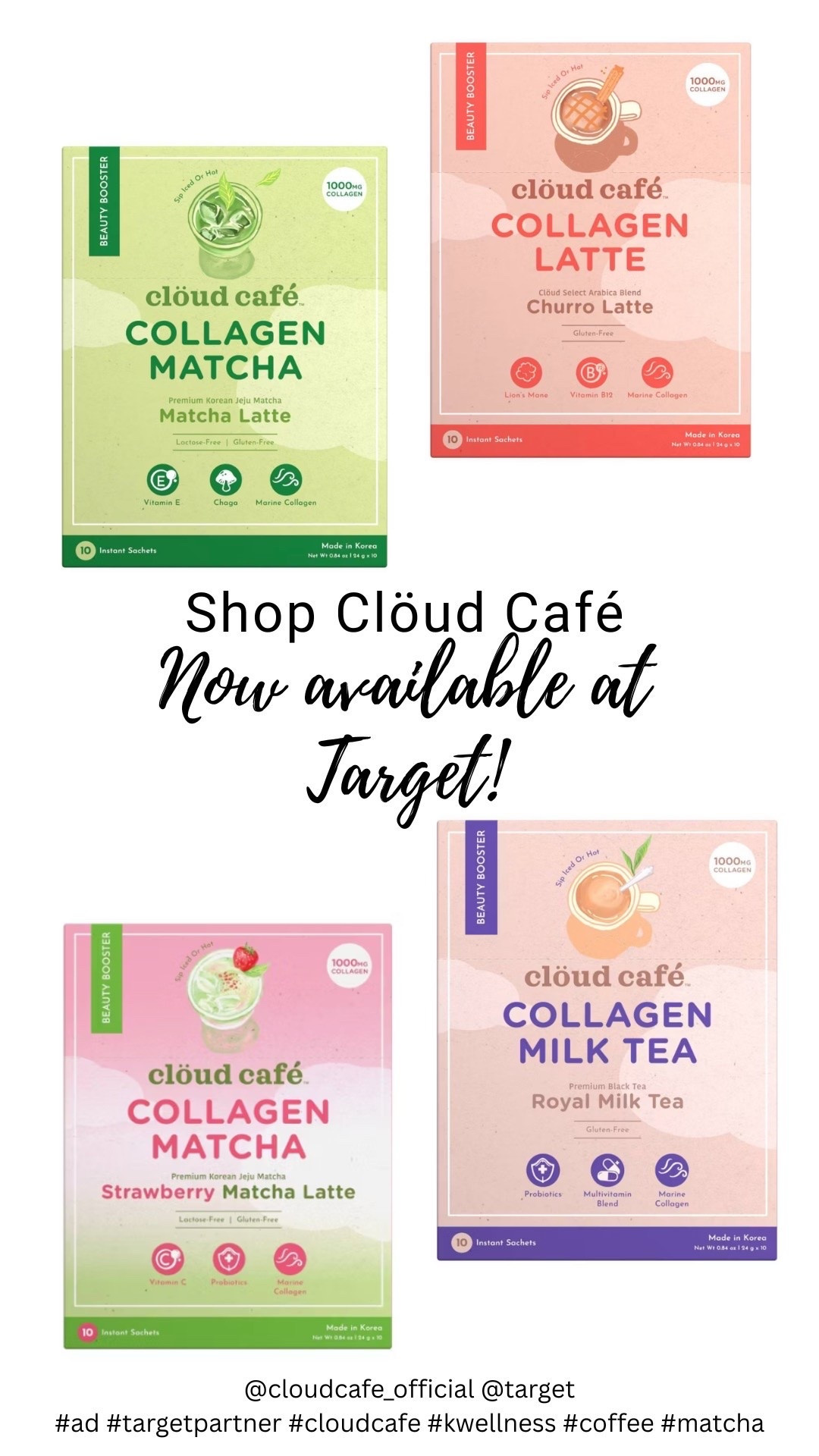#ad
I found a new Target favorite! ☁️☕ I picked up Clöud Café, a collagen-infused coffee that fits so easily into my morning wellness ritual. It’s quick to make, tastes delicious, and is such an effortless addition to my everyday routine whether I’m relaxing at home or on the go. 

You can find Clöud Café at Target, both in stores and online. Have you tried it yet?

@cloudcafe_official @target

#targetpartner #cloudcafe #kwellness #coffee #matcha

#LTKdayinmylife #LTKmomlife #LTKselfcare