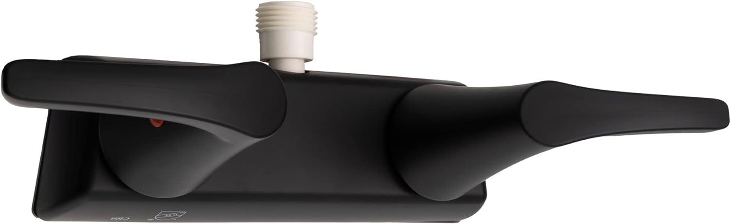 RecPro RV Shower Faucet Diverter Valve with Two Sleek Handles | 4 Inch Shower Diverter | Matte Bl... | Amazon (US)