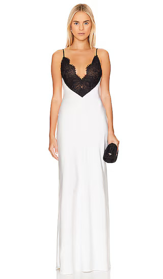 Malo Dress in Off White & Jet Black | Revolve Clothing (Global)