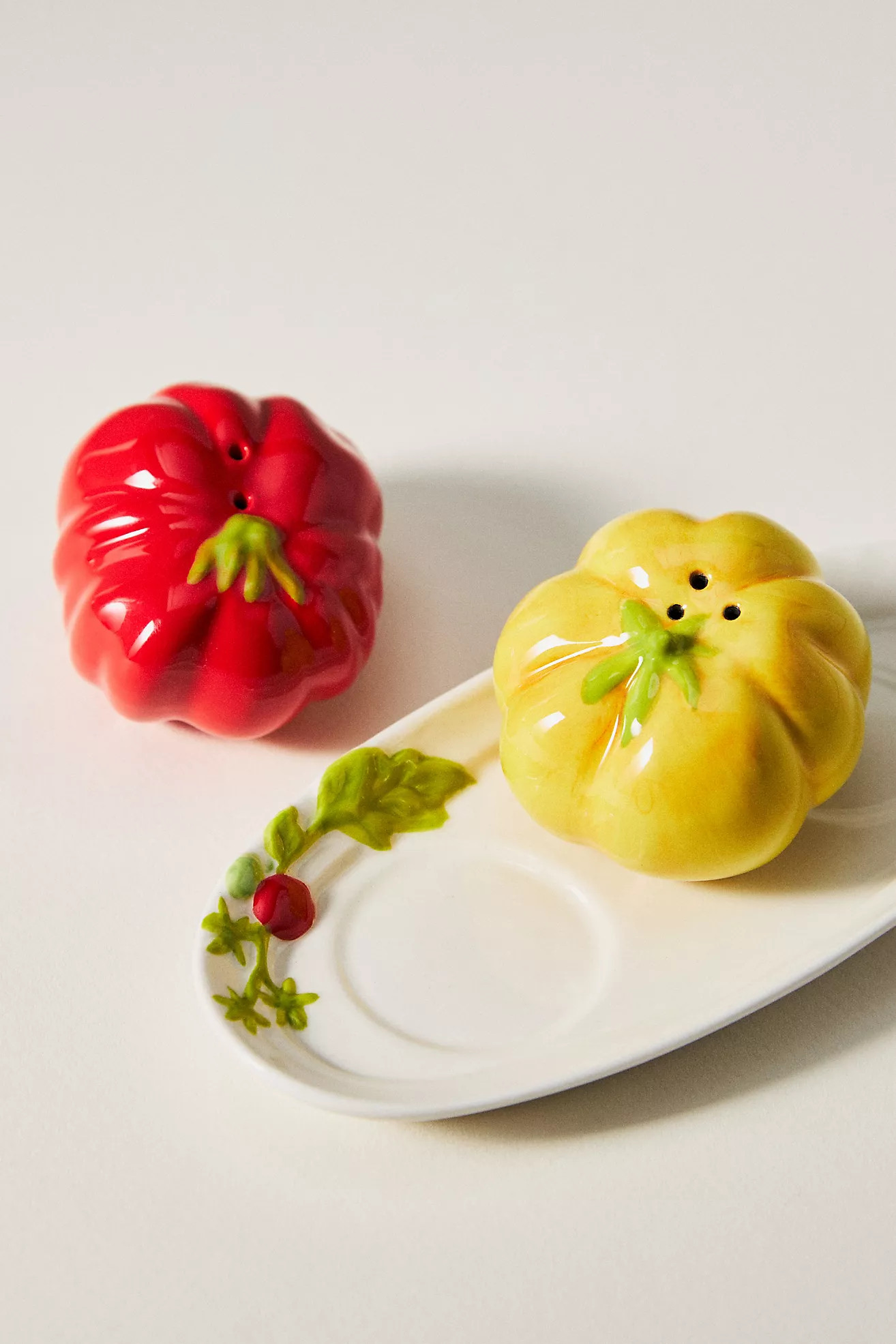 Rina Stoneware Salt & Pepper Shakers | Anthropologie (US)