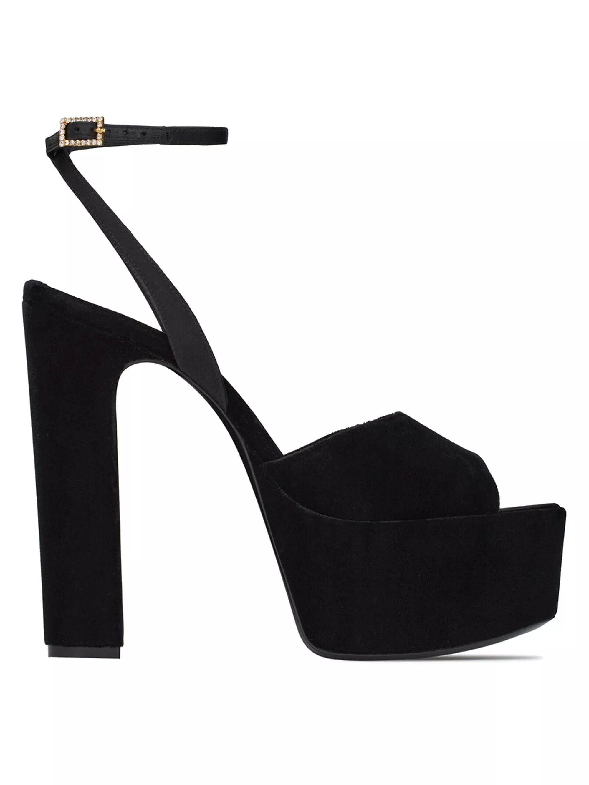Jodie Platform Sandals in Velvet | Saks Fifth Avenue