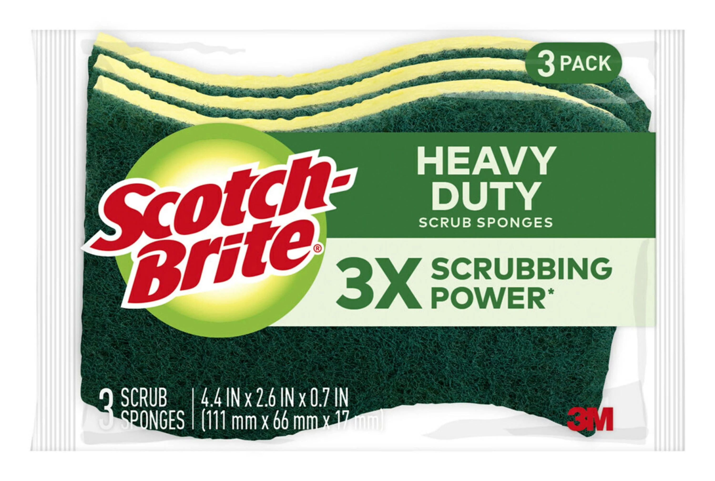 Scotch-Brite Heavy Duty Scrub Sponges, 3 Scrubbing Sponges | Walmart (US)