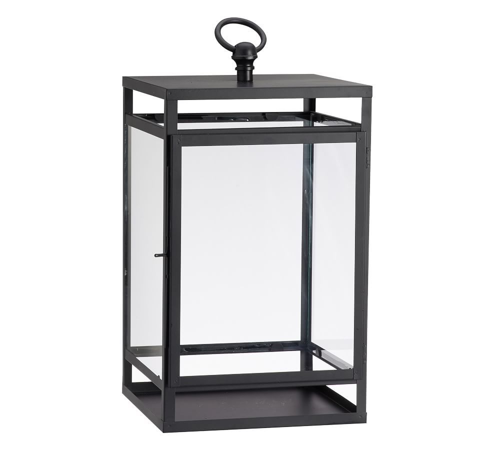 Maxwell Handcrafted Lantern - Black | Pottery Barn (US)