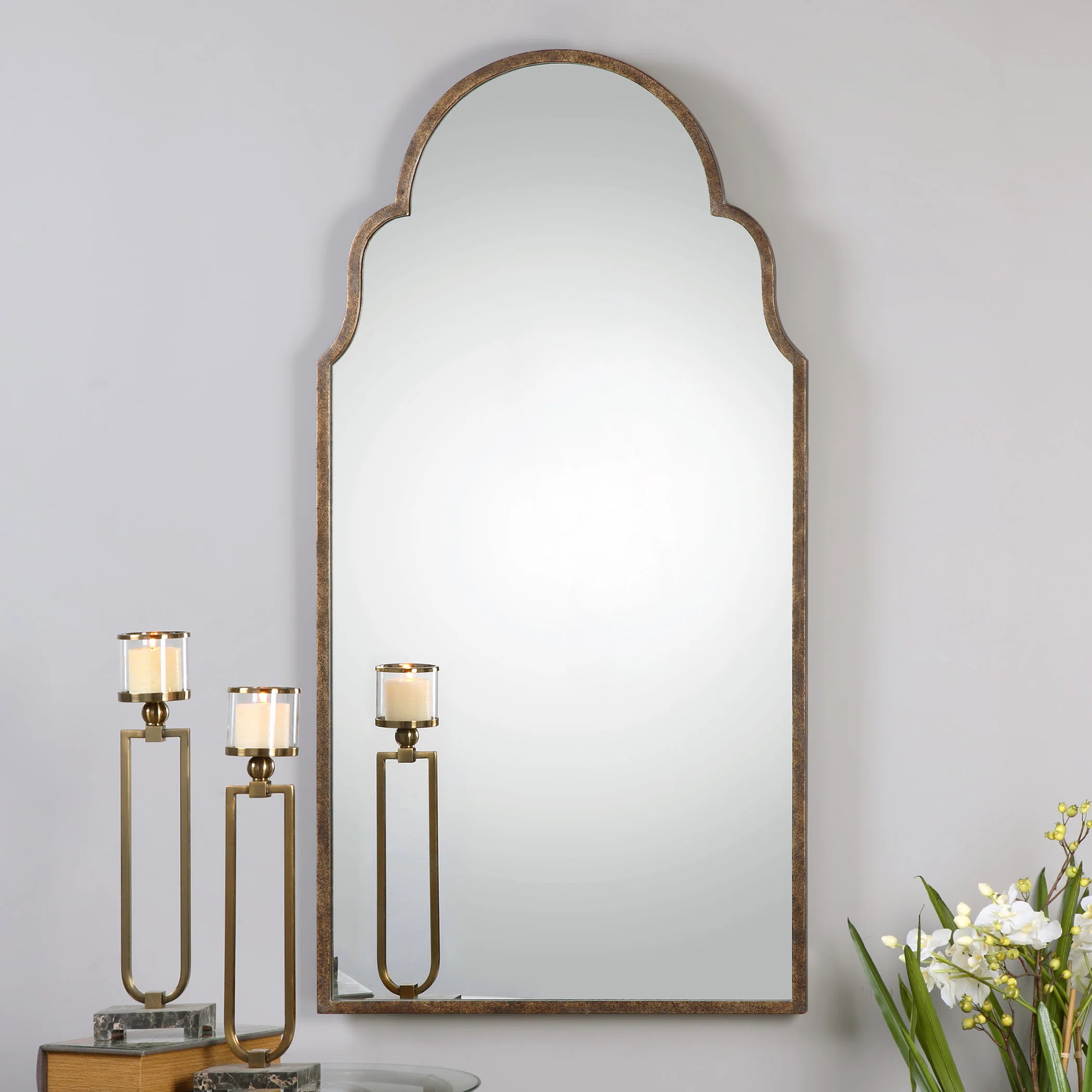 Gottwald Tall Arch Traditional Accent Mirror | Wayfair North America