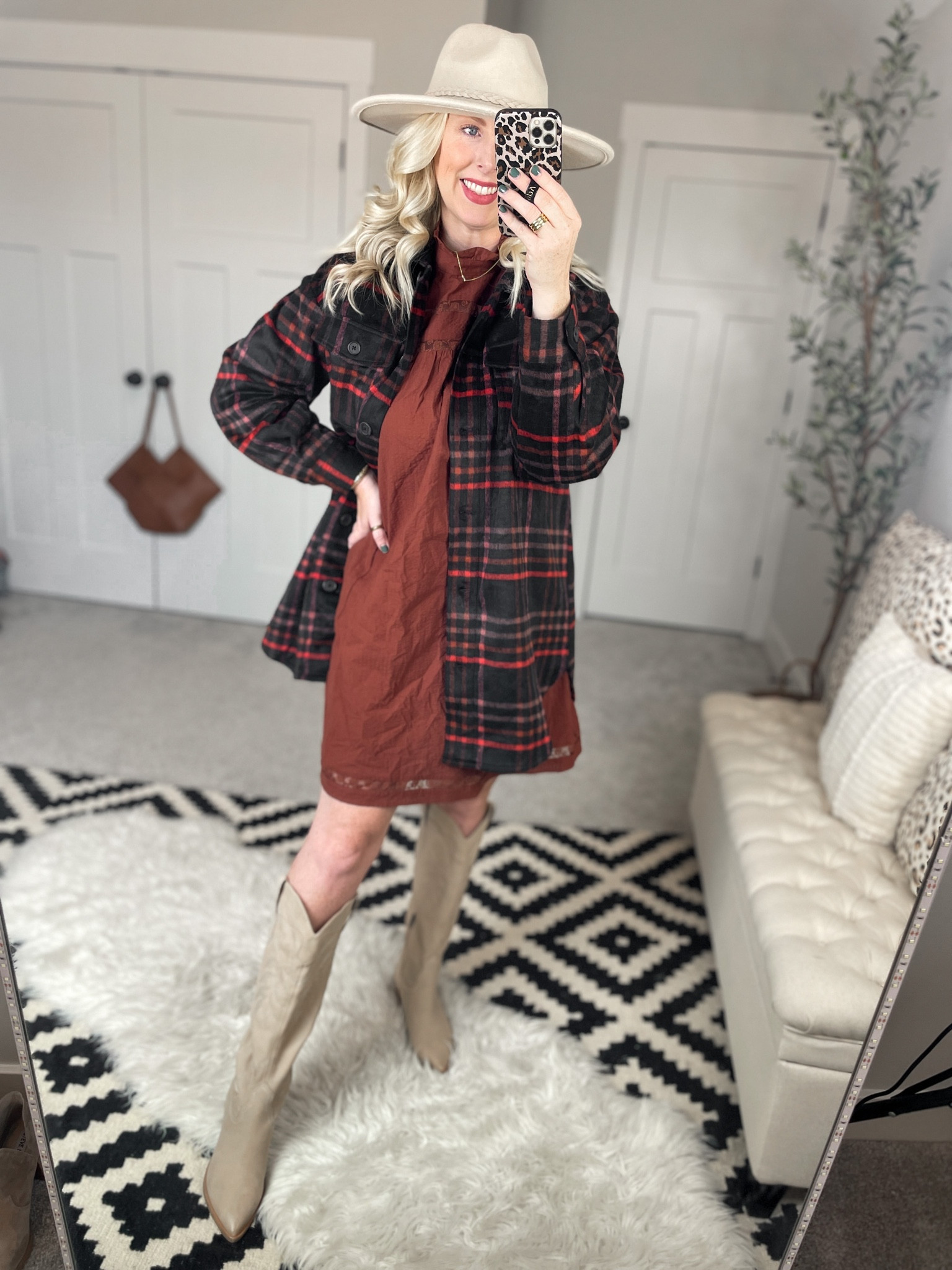 Walmart outfit, Walmart fashion, the get, fall fashion, fall outfit, western boots, plaid shirt jacket 

#LTKstyletip #LTKunder50 #LTKSeasonal