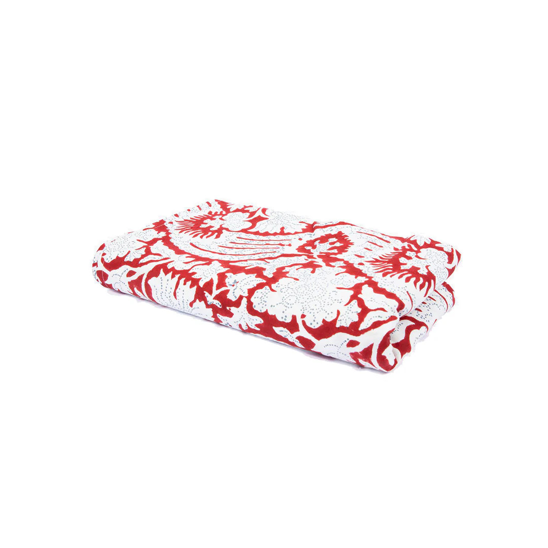 Meraki Tablecloth (Red) | Fete Home LLC