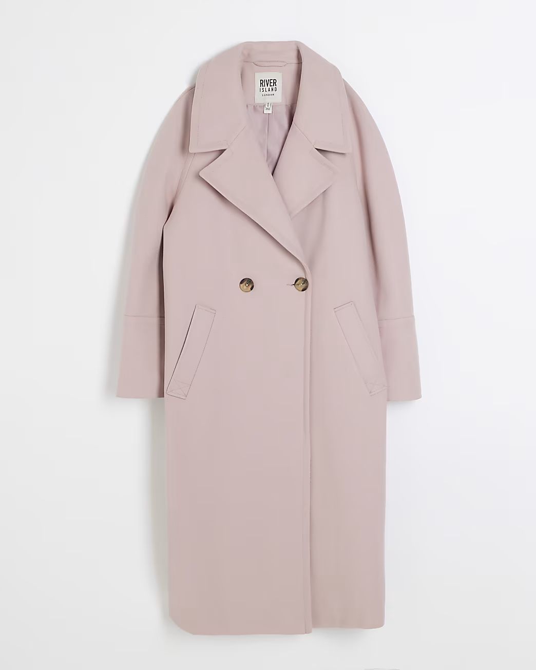 Pink oversized coat | River Island (UK & IE)