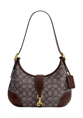 COACH Hamptons Hobo Bag in Signature Jacquard | Belk
