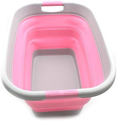 SAMMART 37L (9.77 Gallon) Collapsible Plastic Laundry Basket - Foldable Pop Up Storage Container/... | Amazon (US)