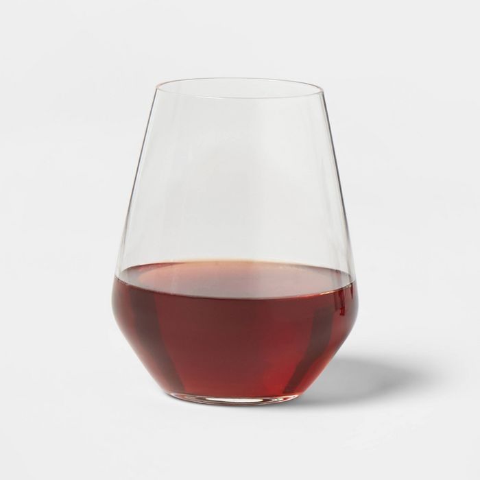 18oz 4pk Glass Strafford Stemless Wine Glasses - Threshold™ | Target