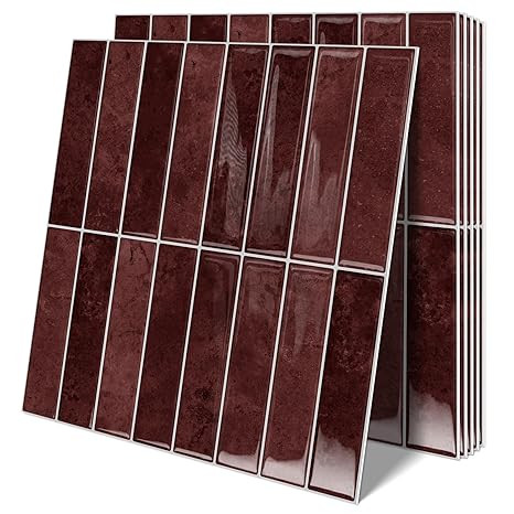 10 Sheets Upgraded Thicker Design Subway Tile Peel and Stick Backsplash,12”×12”Self Adhesive... | Amazon (US)