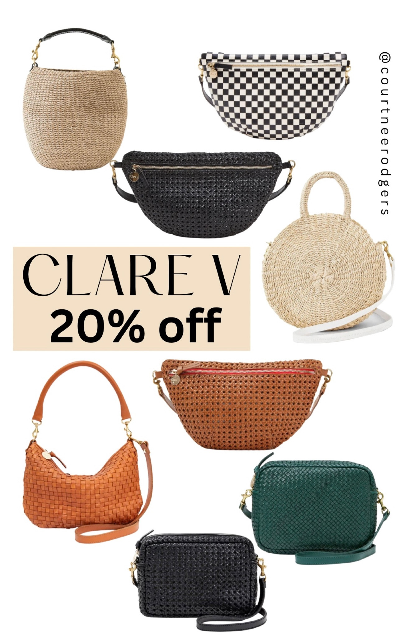 CLARE V., Moyen Alice Basket Bag, Women