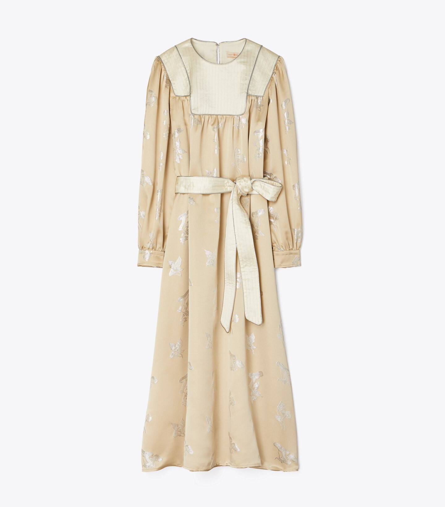 Tory Burch Satinabendkleid mit Lurexpilzen | Tory Burch DE | Tory Burch (DE)