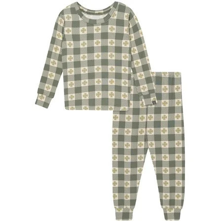 Modern Moments by Gerber Toddler Neutral St. Patrick's Day Pajama Set, 2-Piece, Sizes 12M-5T | Walmart (US)