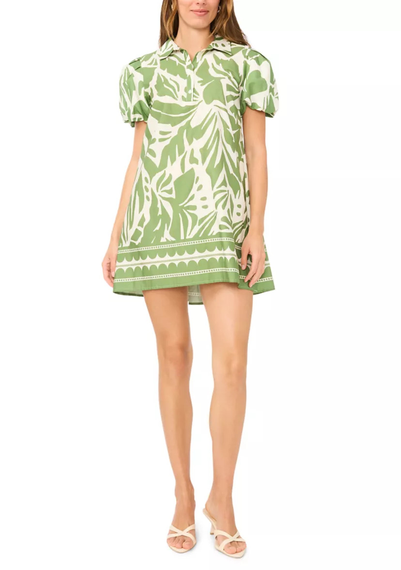 Women's Puff Sleeve Printed Babydoll Shirtdress | Belk