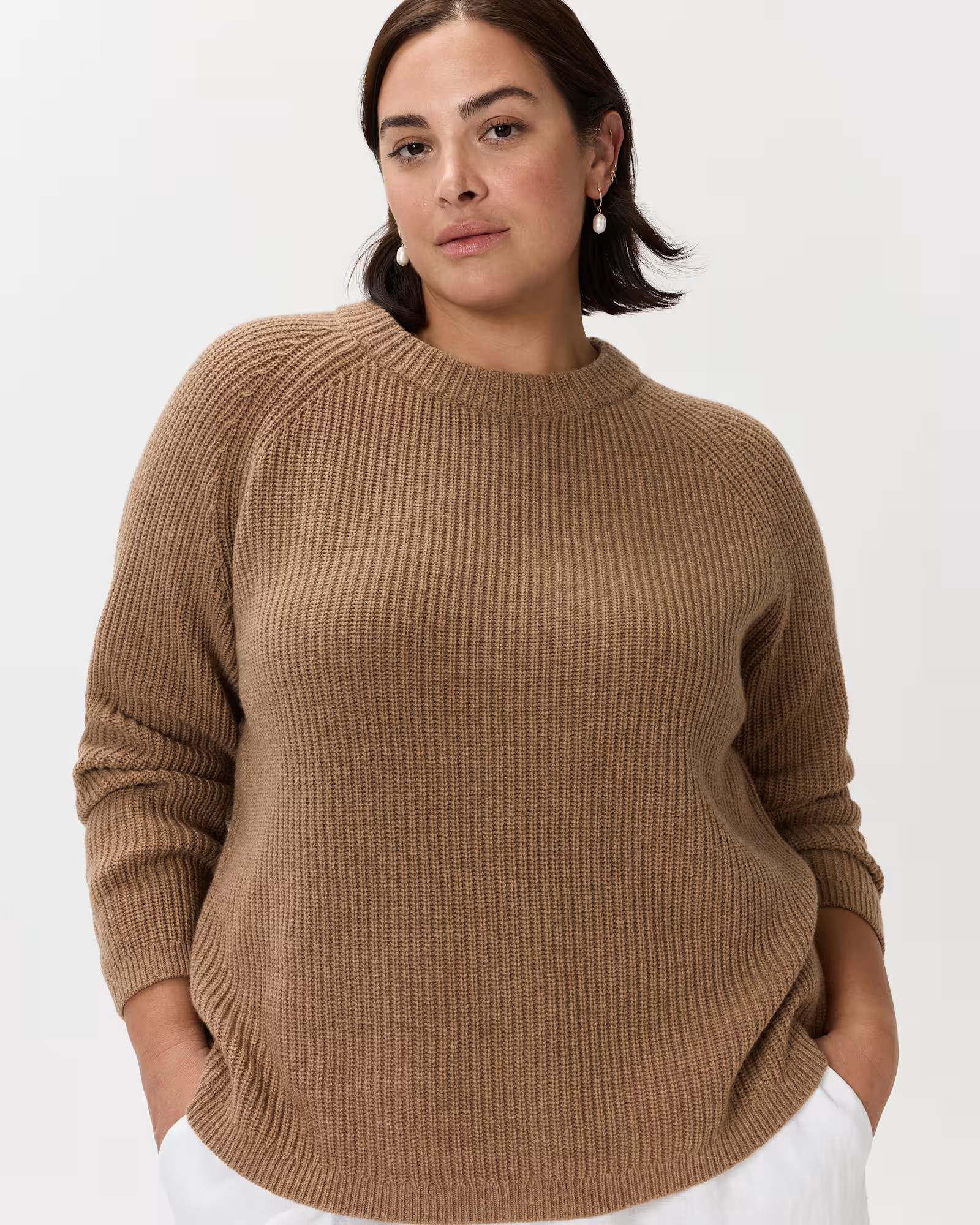 Mongolian Cashmere Fisherman Crewneck Sweater | Quince