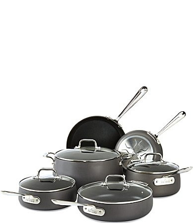 All-Clad HA1 Hard-Anodized Nonstick 10-Piece Cookware Set | Dillard's