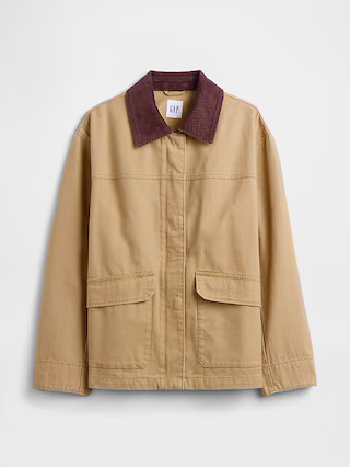 Relaxed Canvas Barn Jacket | Gap Factory