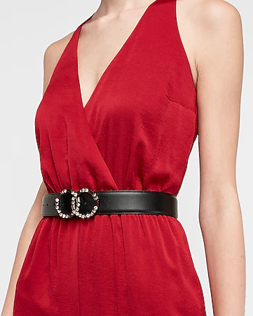 wide double o-ring belt | Express