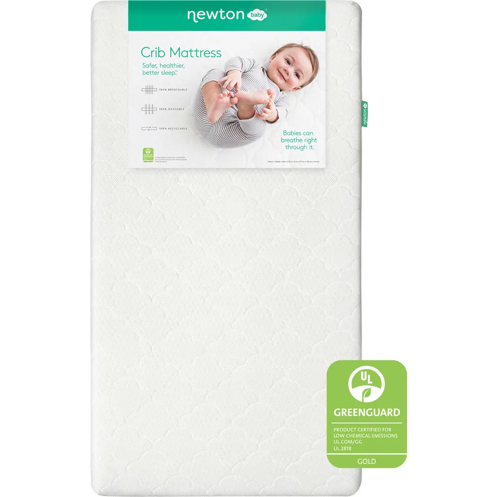 NEWTON BABY 2-Stage Washable Crib Mattress in White at Nordstrom | Nordstrom