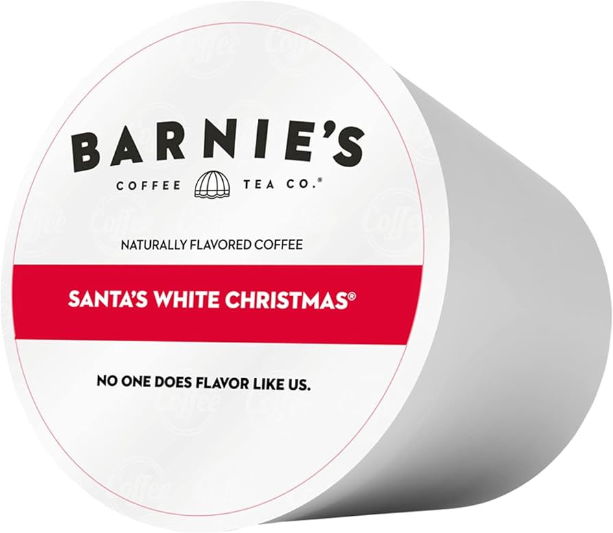Barnie's Santa's White Christmas Coffee Pods Compatible with Keurig Brewers - A Festive Coffee Bl... | Amazon (US)