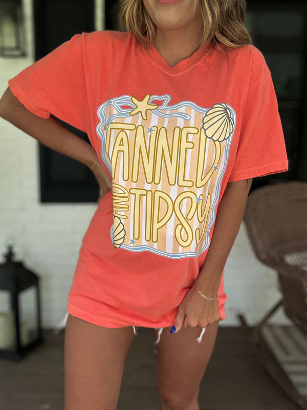 Tanned & Tipsy Comfort Colors Tee | Tennessee Jane