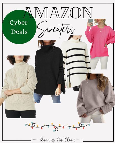 Amazon sweaters on cyber deals 

#LTKSeasonal #LTKsalealert #LTKCyberWeek