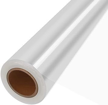 100 ft Clear Cellophane Wrap Roll (31.5 in x 100 ft) - 3 Mil Thicken Cellophane Roll, Clear Cello... | Amazon (US)