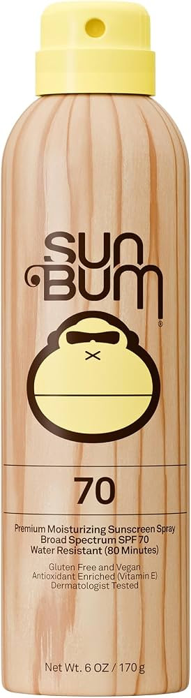 Sun Bum Original SPF 70 Sunscreen Body Spray - Broad Spectrum Moisturizing Sunscreen with Vitamin... | Amazon (US)